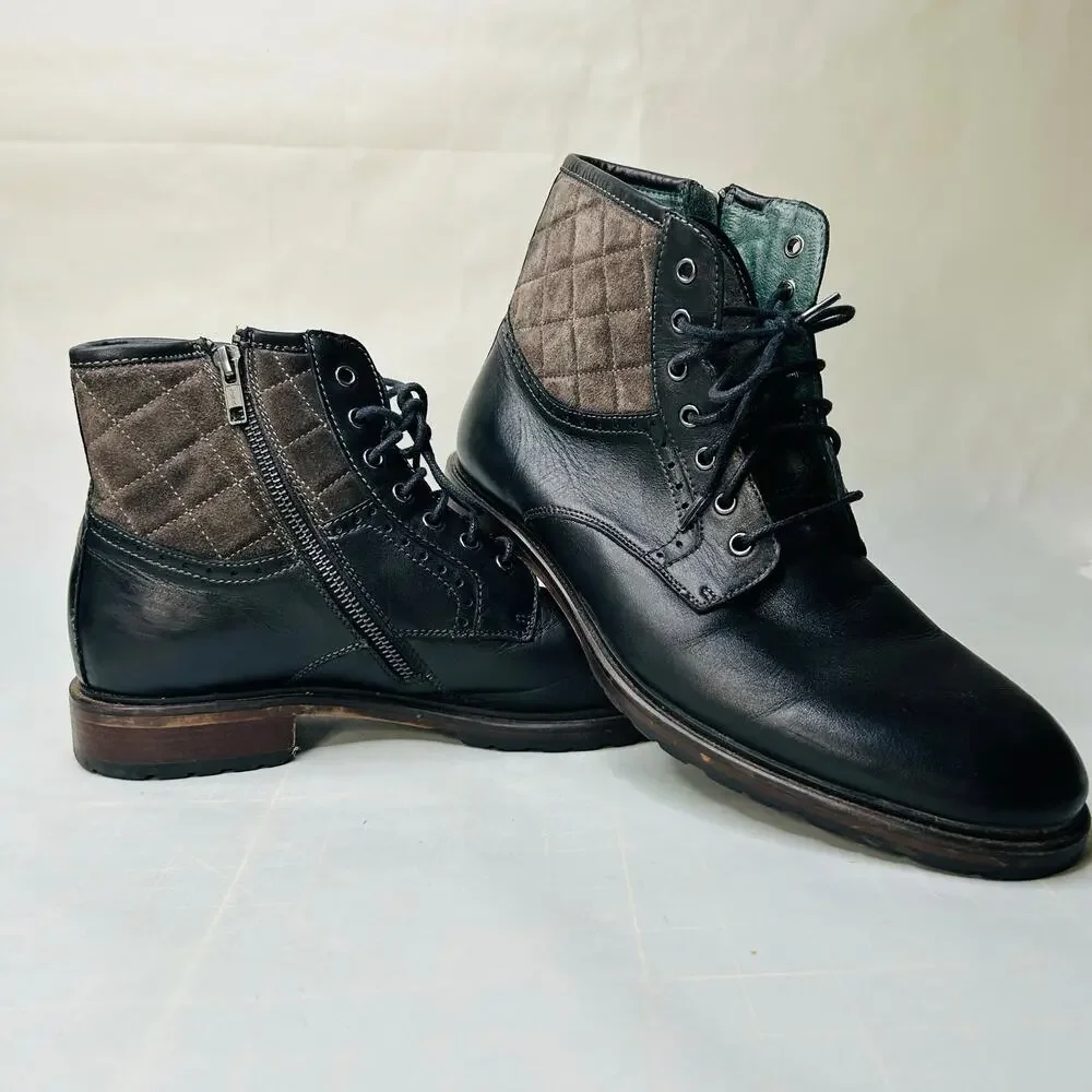 Johnston Murphy J&M 1850 Men's Ankle Boots Leather Mens Size 10.5 M Dark Blue